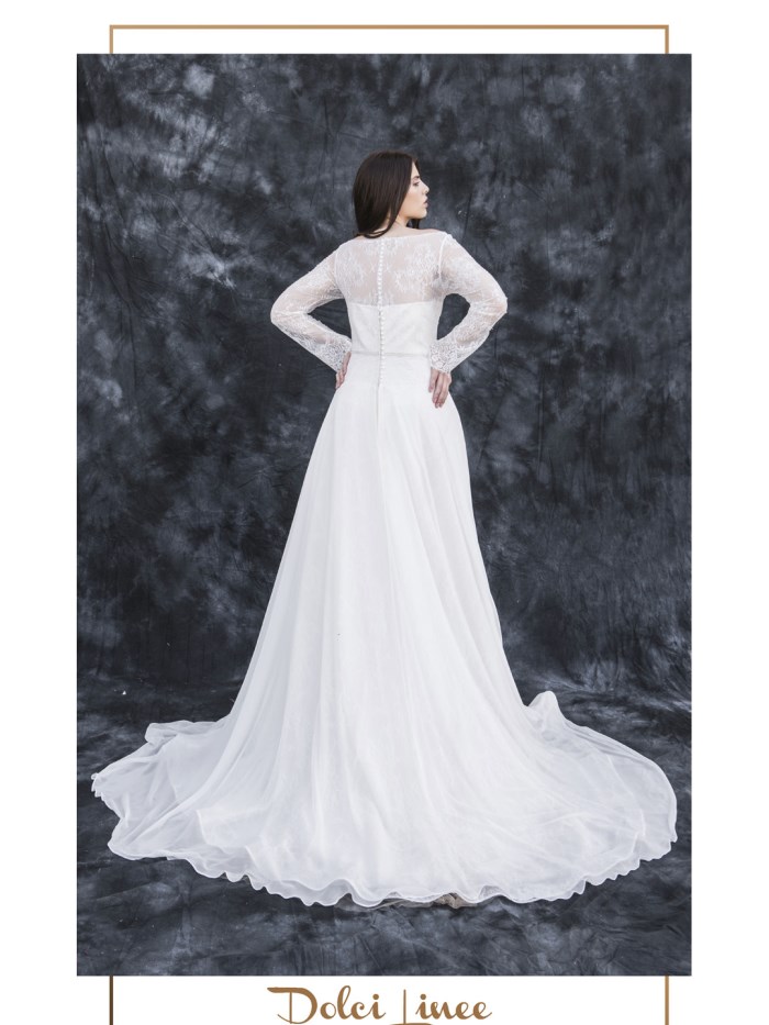 abiti da sposa curvy  - LX 072 - Dolci Linee - Curvy wedding dress  